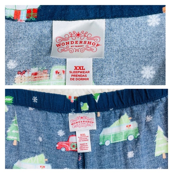 Wondershop - Holiday Car Family Flannel Pajama Set XXL - Picture 10 of 12